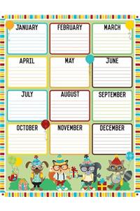 Hipster Birthday Chart