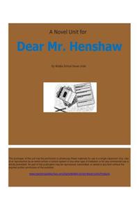 Novel Unit for Dear Mr. Henshaw