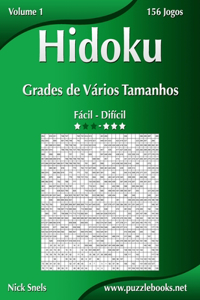 Hidoku Grades de Vários Tamanhos - Fácil ao Difícil - Volume 1 - 156 Jogos