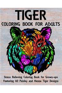 Tiger Coloring Book for Adults
