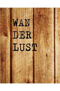 Wanderlust, Quote Inspiration Notebook, Dream Journal Diary, Dot Grid - Blank No lined -Graph Paper, 8