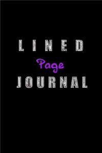 Lined Page Journal