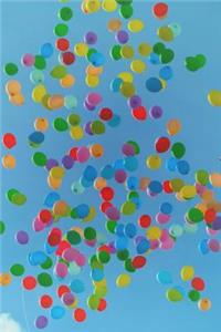 Colorful Balloons Floating in a Blue Sky Journal