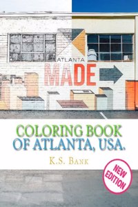 Coloring Book of Atlanta, USA. New Edition.