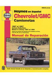 Chevrolet/GMC Camionetas 1967 Al 1987
