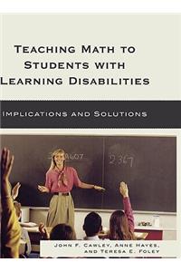 Teaching Math to Students with Learning Disabilities