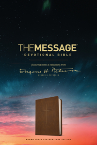 Message Devotional Bible, Brown Cross