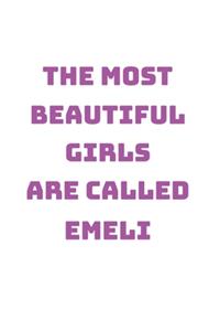 Emeli Girl Woman Notebook