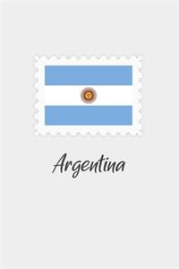 Argentina flag minimalist notebook