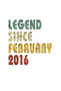 Legend Since February 2016