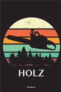 Holz - Notizbuch