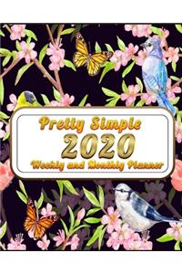 pretty simple 2020 weekly and monthly planner