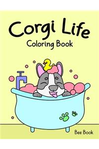 Corgi Life Coloring Book