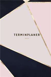 Terminplaner 2020 dunkelblau rosa