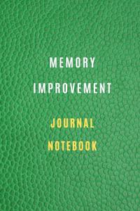 Memory Improvement journal notebook 105 pages 6*9