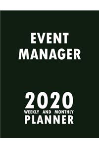 Event Manager 2020 Weekly and Monthly Planner
