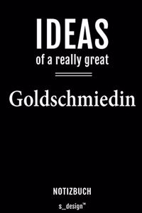 Notizbuch für Goldschmiede / Goldschmied / Goldschmiedin