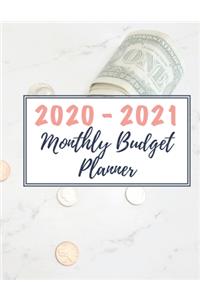 2020-2021 Monthly Budget Planner
