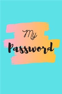 My Password and Account Information Tracker Journal
