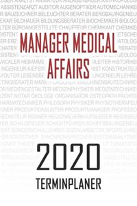 Manager Medical Affairs - 2020 Terminplaner