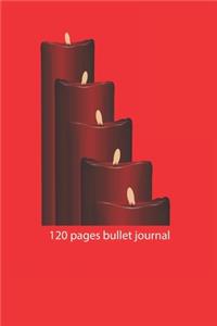 christmas notebook dot grid candle notebook bullet journal