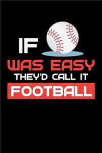 If Baseball Was Easy They'd Call it Football