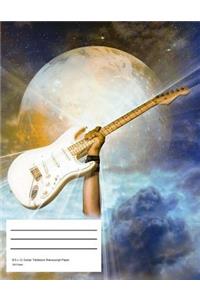 Guitar Tablature Manuscript Paper - 200 Page Book 8.5 x 11 - Guitar Tab Notebook