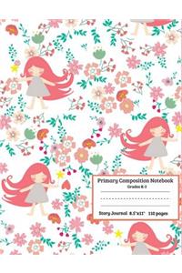 Primary Composition Notebook Grades K-2 Story Journal
