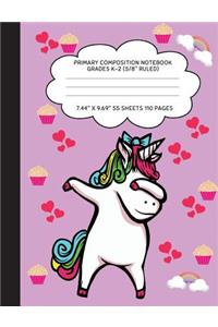 Primary Composition Notebook Grades K-2 (5/8