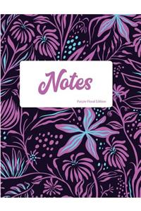 Notes Purple Floral Edition