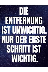 Die Entfernung Ist Unwichtig. Nur Der Erste Schritt Ist Wichtig.