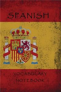 Spanish Vocabulary Notebook