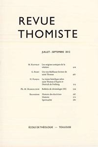 Revue Thomiste - 3/2012