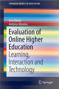 Evaluation of Online Higher Education