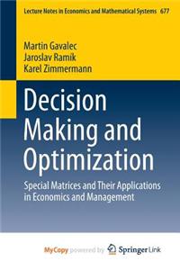 Decision Making and Optimization