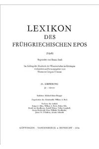 Lexikon Des Fruhgriechischen Epos Lfg. 21
