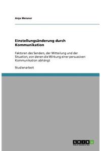 Einstellungsänderung durch Kommunikation