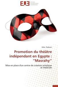 Promotion Du Théâtre Indépendant En Egypte