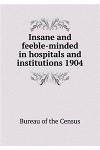 Insane and Feeble-Minded in Hospitals and Institutions 1904