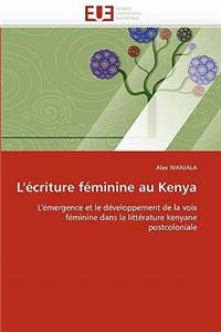 L'écriture féminine au kenya