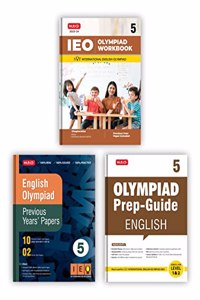 MTG International English Olympiad (IEO) Workbook, Prep-Guide & Previous Years Papers with Self Test Paper Class 5 - SOF Olympiad Books For 2023-24 Exam (Set of 3 Books)