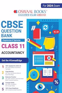 Oswaal CBSE Chapterwise & Topicwise Question Bank Class 11 Accountancy Book (For 2023-24 Exam)