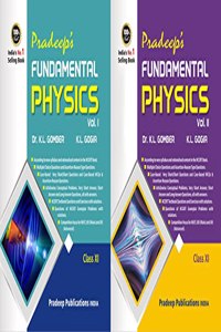 Pradeep's Fundamental Physics for Class 11 (Vol. 1 & 2) Examination 2023-24