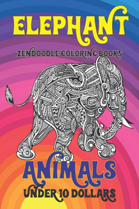 Zendoodle Coloring Books - Animals - Under 10 Dollars - Elephant