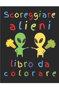 Scoreggiare alieni libro da colorare