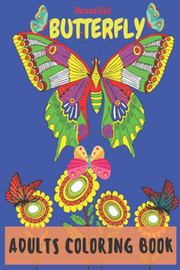 Beautiful Butterfly Adults Coloring Book
