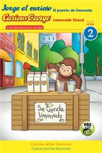 Curious George Jorge el curioso El puesto de limonada (Bilingual)  CGTV Reader, Level 2