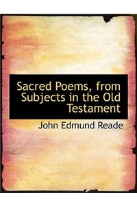 Sacred Poems, from Subjects in the Old Testament