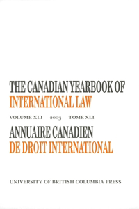 Canadian Yearbook of International Law, Vol. 41, 2003