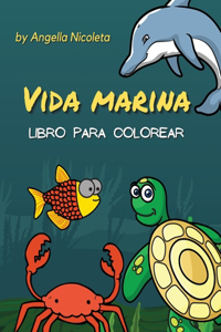 Vida marina Libro para colorear